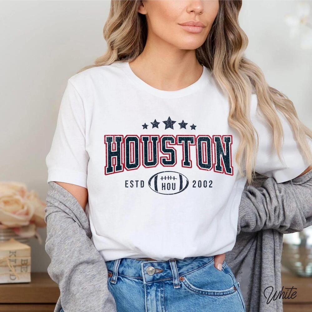 Houston Texan Football Varsity Game Day Tailgating Fan Gift Shirt